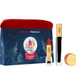Christmas Edition - LE ROUGE FRANCAIS Geschenkset mit Lippenstift, Wangen-/ Lippencreme & Mascara