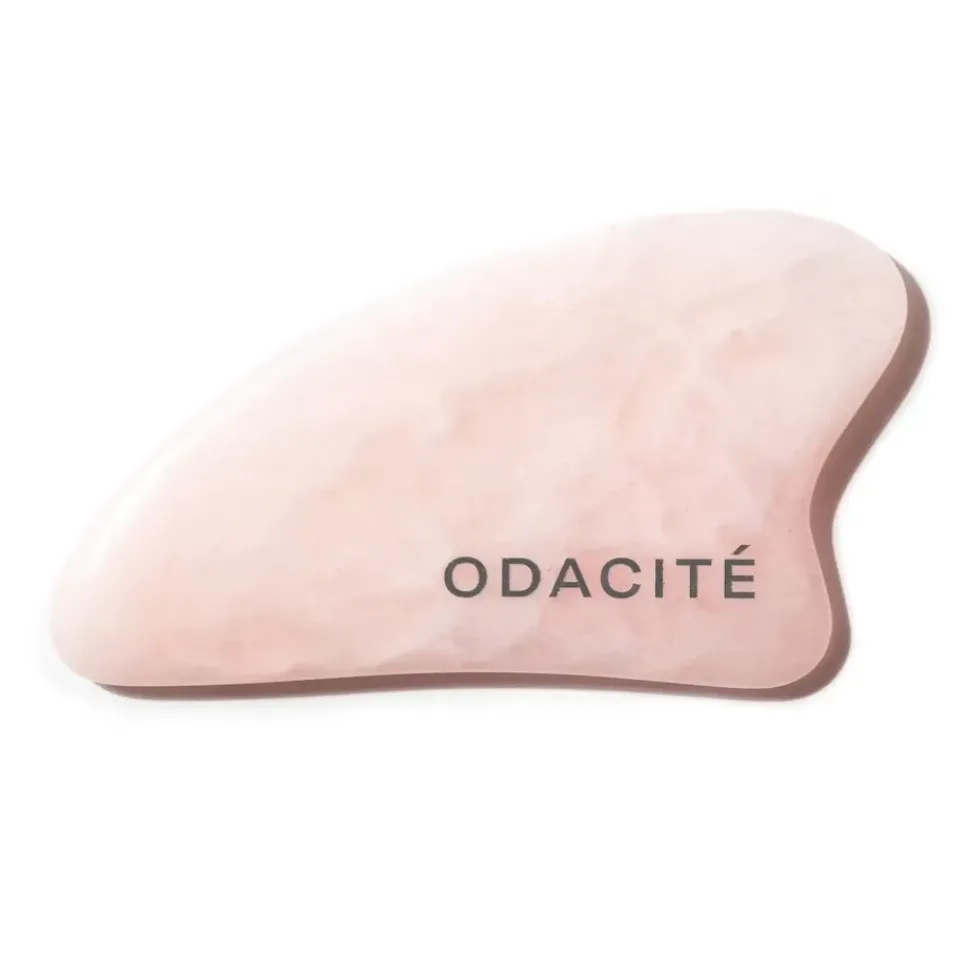 Crystal Contour Gua Sha -Gesichtsmassagestein aus Rosenquarz