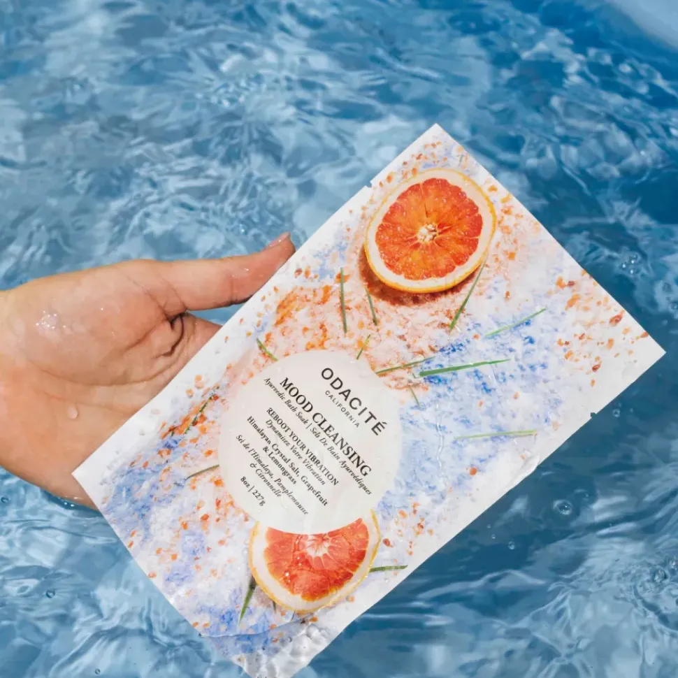 MOOD CLEANSING Stimmungsaufhellendes Ayurvedisches Badesalz - Himalaya-Kristallsalz, Grapefruit & Zitronengras