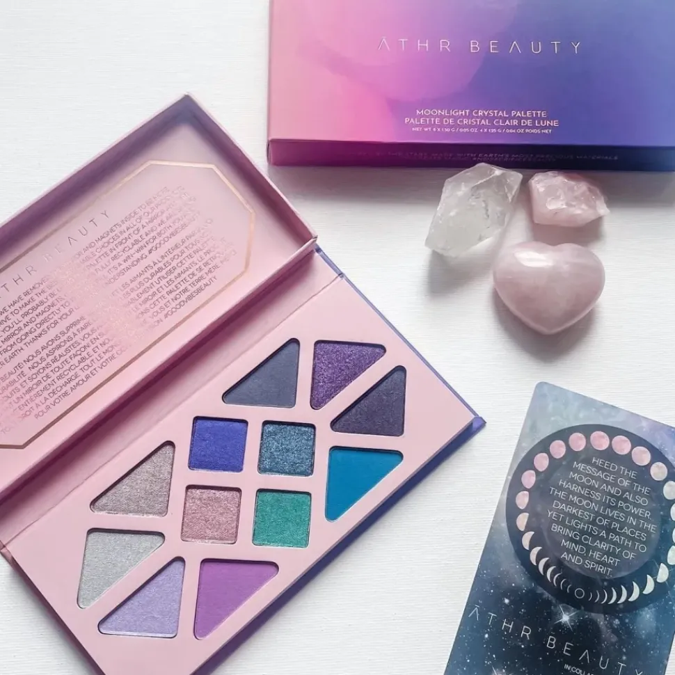 Moonlight Crystal Palette - Lidschattenpalette mit mauve und blau-grünen Tönen